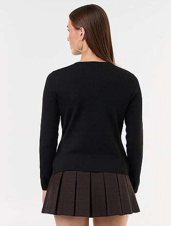 Pull avec détails mandarins