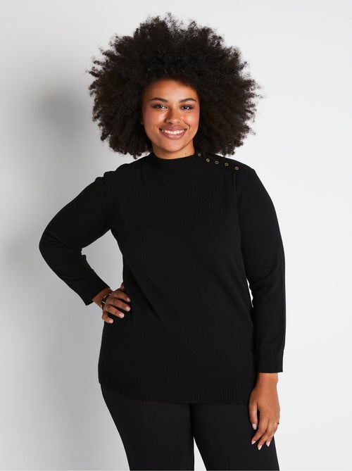 Pull avec fibres recyclées, laine et cachemire - Afibel - Kiabi