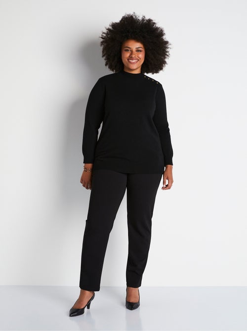 Pull avec fibres recyclées, laine et cachemire - Afibel - Kiabi