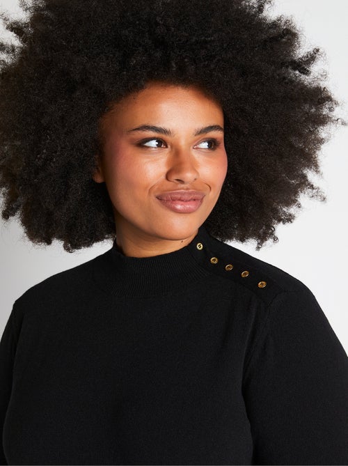 Pull avec fibres recyclées, laine et cachemire - Afibel - Kiabi