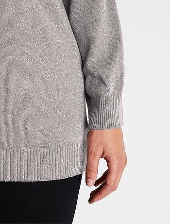 Pull avec fibres recyclées, laine et cachemire