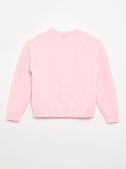 Pull avec fleurs brodées et sequins - Kiabi Pull avec fleurs brodées et sequins - Kiabi