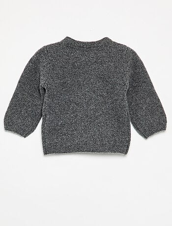 Pull avec grand nœud en dentelle