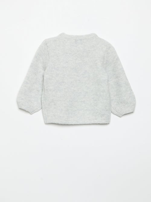 Pull avec grand nœud fantaisie - Kiabi