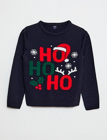 Pull avec imprimé 'Noël' à col rond