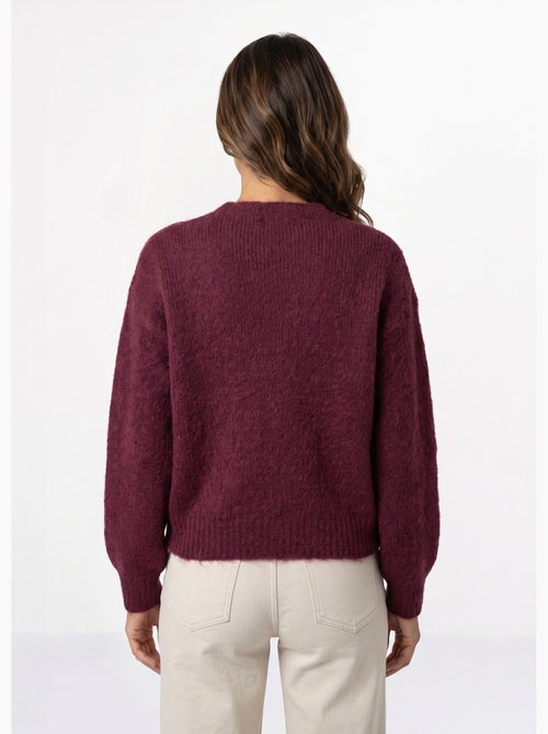 Pull avec laine, col rond boutons métal - afibel - Kiabi Pull avec laine, col rond boutons métal - afibel - Kiabi
