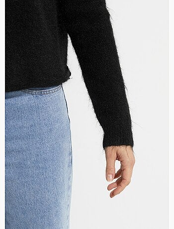 Pull avec laine et détail dentelle dos - AFIBEL