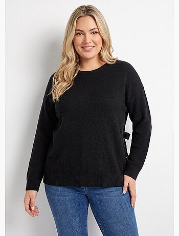 Pull avec laine et dos en dentelle - afibel