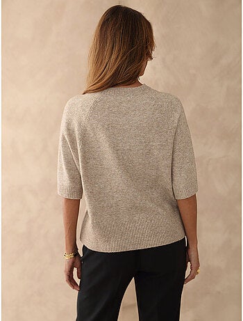 Pull avec laine manches courtes - DAXON