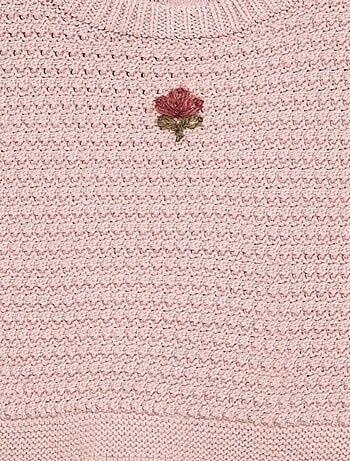 Pull avec manches en voile de coton