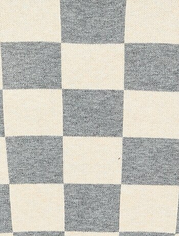 Pull avec motif à damiers