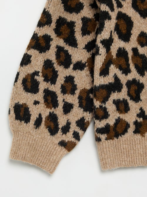 Pull avec motif léopard - Kiabi Pull avec motif léopard - Kiabi