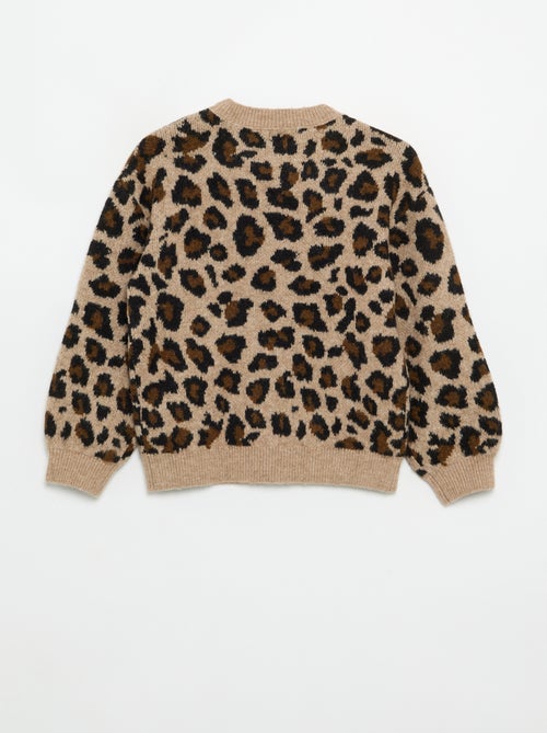 Pull avec motif léopard - Kiabi Pull avec motif léopard - Kiabi