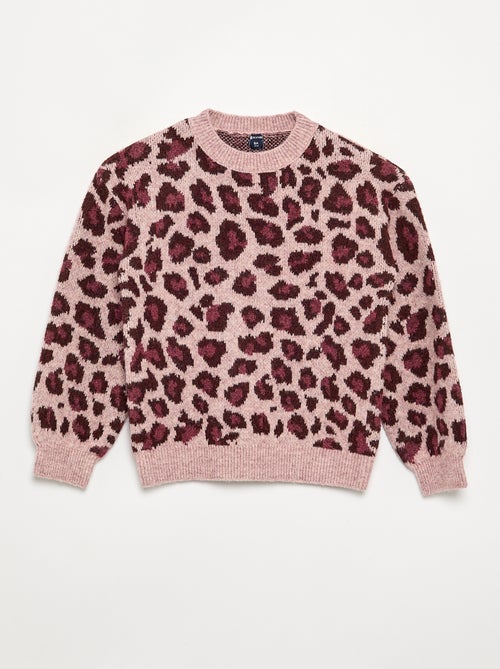 Pull avec motif léopard - Kiabi Pull avec motif léopard - Kiabi