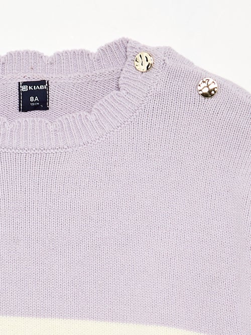 Pull avec ouverture boutonnée épaule - Kiabi Pull avec ouverture boutonnée épaule - Kiabi