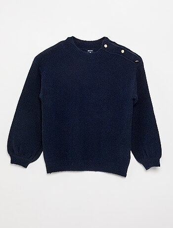 Pull avec ouverture épaule aimantée