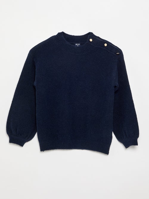 Pull avec ouverture épaule aimantée - Kiabi