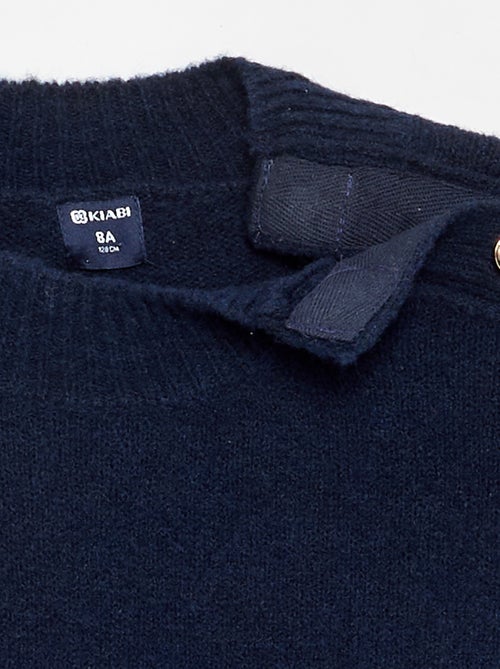 Pull avec ouverture épaule aimantée - Kiabi