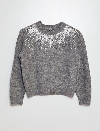 Pull avec sequins fantaisies