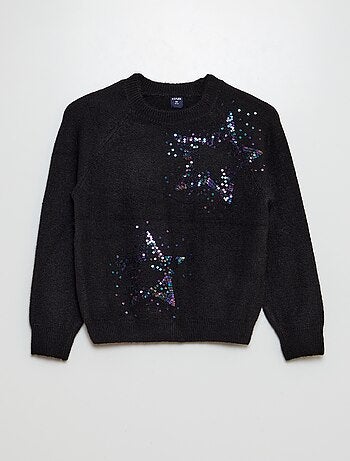 Pull avec sequins fantaisies