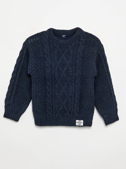 Pull avec torsades - Kiabi