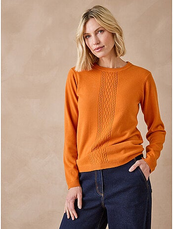 Pull avec torsades toucher doux - DAXON