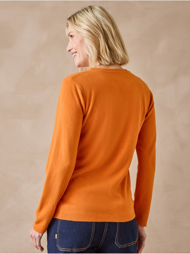 Pull avec torsades toucher doux - DAXON Marron noisette - Kiabi