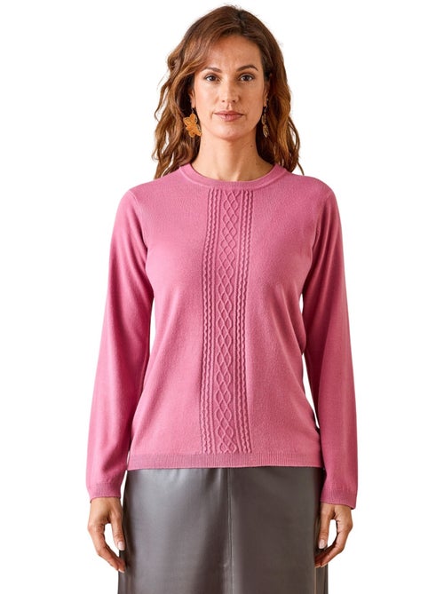 Pull avec torsades toucher doux - DAXON - Kiabi