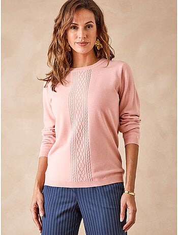 Pull avec torsades toucher doux - DAXON
