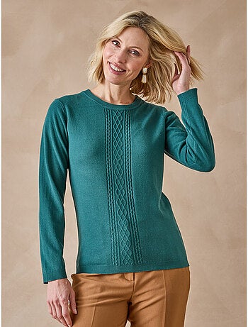 Pull avec torsades toucher doux - DAXON