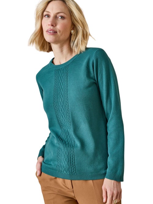 Pull avec torsades toucher doux - DAXON - Kiabi
