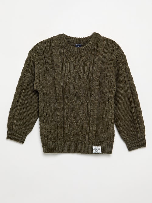 Pull avec torsades - Kiabi