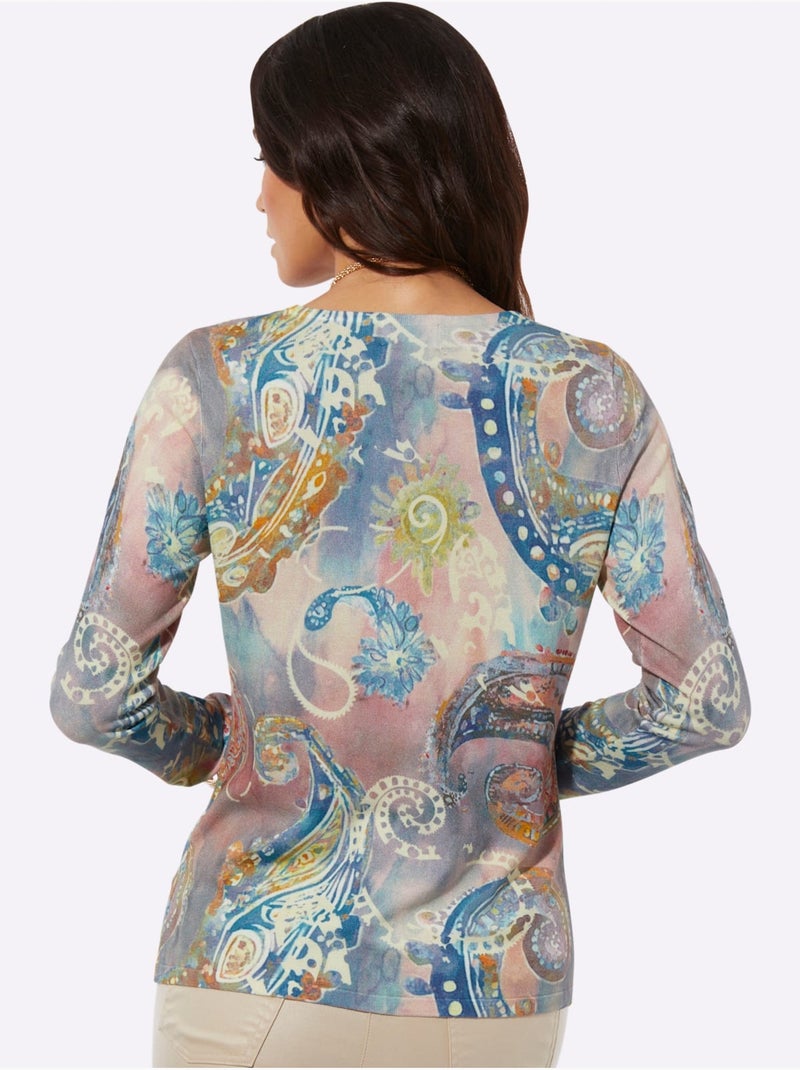 Pull Avec Viscose (ecovero) - Taille Standard - Helline Abricot - Kiabi