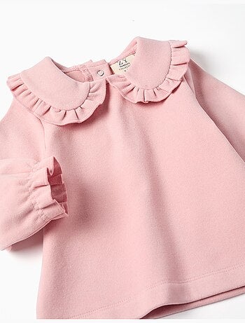 Pull avec volants + pantalon en maille