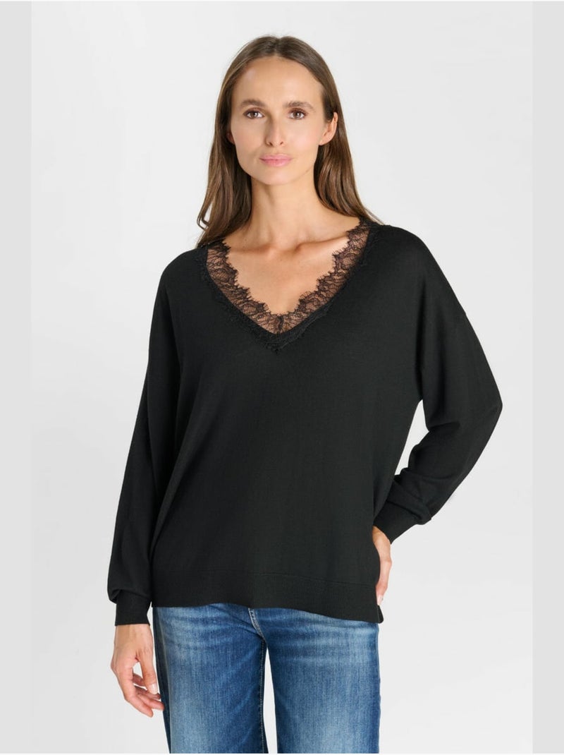 Pull BARNY 'Le Temps Des Cerises' Noir - Kiabi