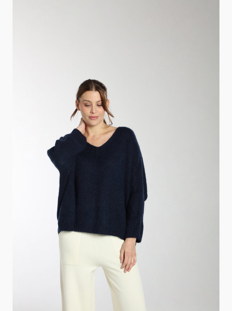 Pull Bary  | Gerard Pasquier Avec Col V | Gerard Pasquier Bleu marine - Kiabi