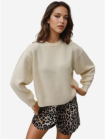 Pull basique à col rond