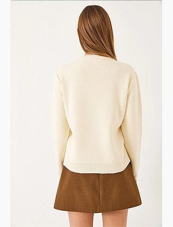 Pull basique brodé teddy lucci
