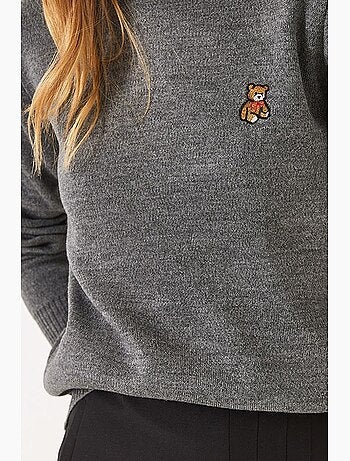 Pull basique brodé teddy lucci