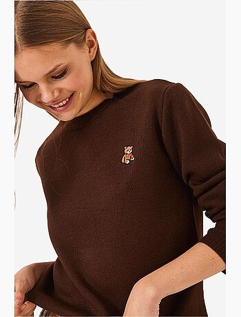 Pull basique brodé teddy lucci