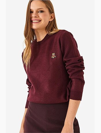 Pull basique brodé teddy lucci