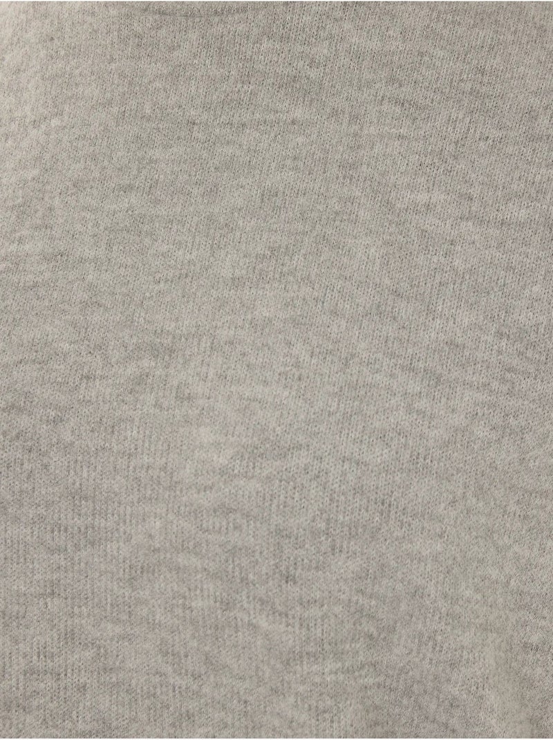 Pull basique coupe décontractée Gris - Kiabi