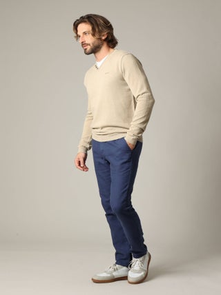 Pull basique en maille 'Deeluxe'