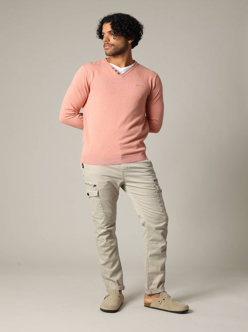 Pull basique en maille 'Deeluxe' - Kiabi