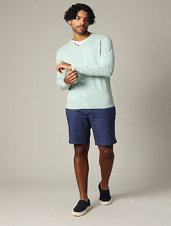 Pull basique en maille 'Deeluxe'