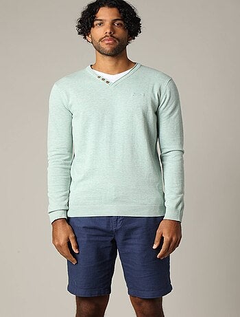 Pull basique en maille 'Deeluxe'