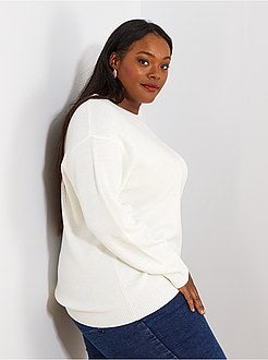 Pull basique en maille perlée - Kiabi