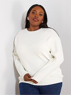 Pull basique en maille perlée - Kiabi