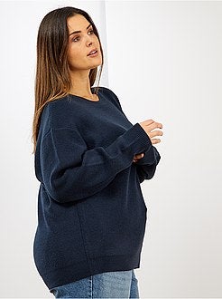 Pull basique en maille perlée - Kiabi