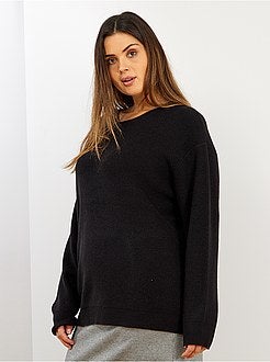 Pull basique en maille perlée - Kiabi
